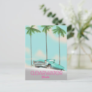 Clearwater Florida vintage style travel poster Postcard