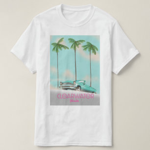 Clearwater Florida vintage style travel poster T-Shirt