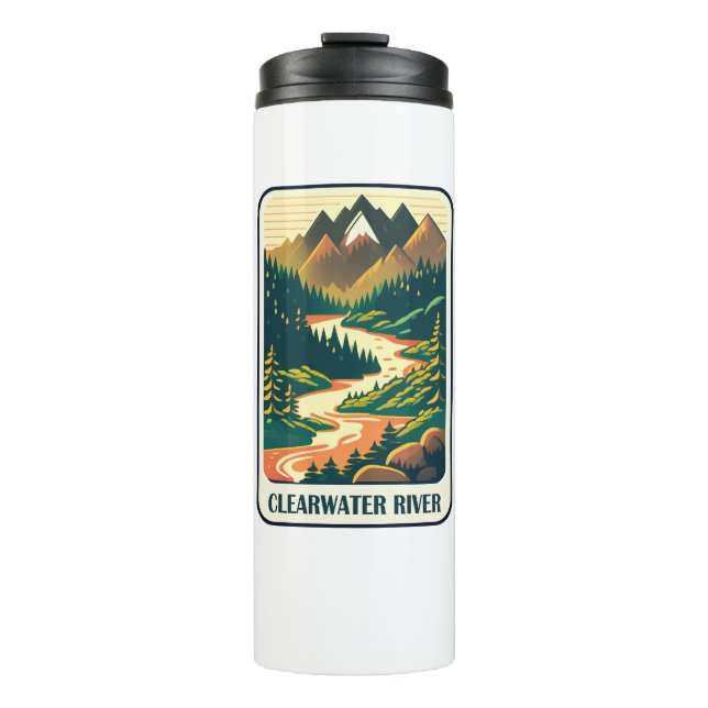 Clearwater River Idaho Colours Thermal Tumbler (Front)