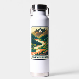 Clearwater River Idaho Colours Water Bottle