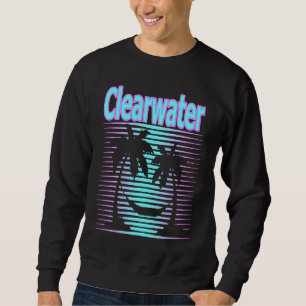 Clearwater Travel Retro Beach Vacation Souvenir Sweatshirt