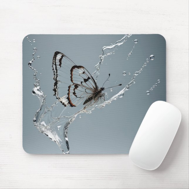 Clearwing Butterfly In Water Mouse Mat (With Mouse)
