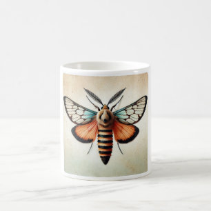 Clearwing Moth 160924IREF218 - Watercolor Coffee Mug