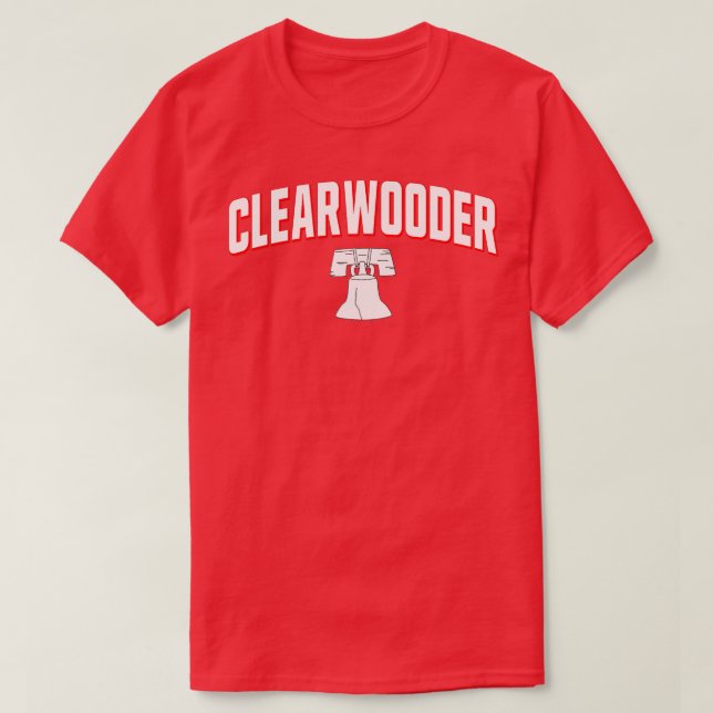 Clearwooder Philly Funny Baseball  Clearwater FL S T-Shirt (Design Front)