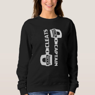 Cleats Captain Funny Cycling Biking Biker Bicycle Sweatshirt