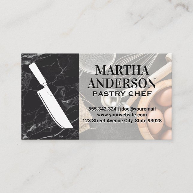 Cleaver | Baking Ingredients and Tools Business Card (Front)