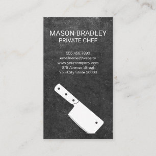 Cleaver Knife Business Card