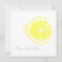 Cleen Lines Yummy Orange Your Text Flat Card