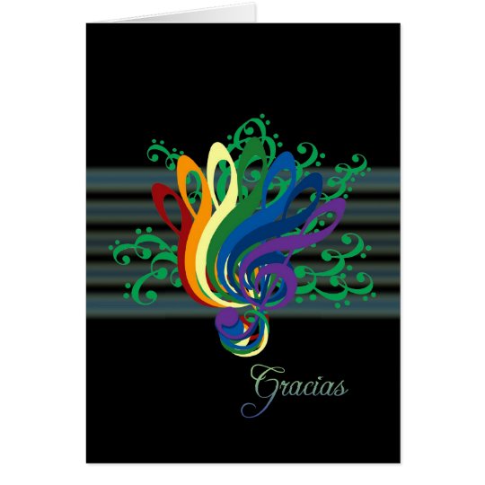 Clef Bouquet Thank You in Spanish Card