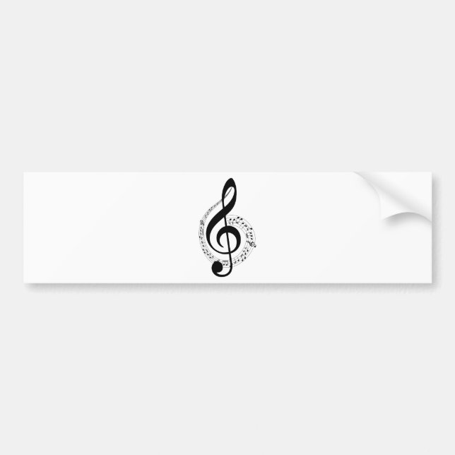 Clef Bumper Sticker (Front)