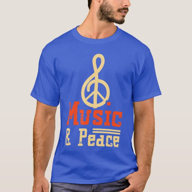 Clef Calm Sound Song 2020 Music And Peace Musical  T-Shirt (Front)
