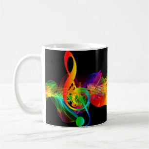 Clef grades love heart music coffee mug