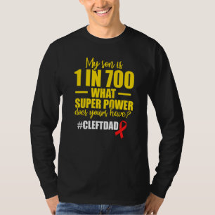 Cleft Palate Lip Dad Son Strong Awareness T-Shirt