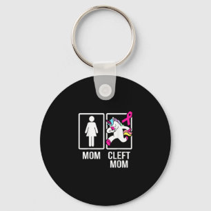 Cleft Palate Lip Mom Unicorn Cleft Strong Awarenes Key Ring