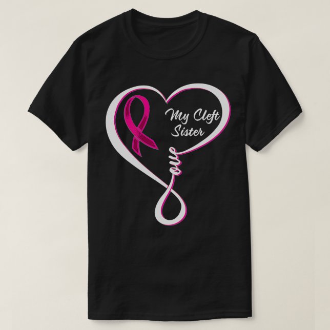 Cleft Palate Lip Sister Cleft Strong Awareness  T-Shirt (Design Front)