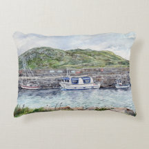 Cleggan Harbour, Connemara, Ireland Cushion design