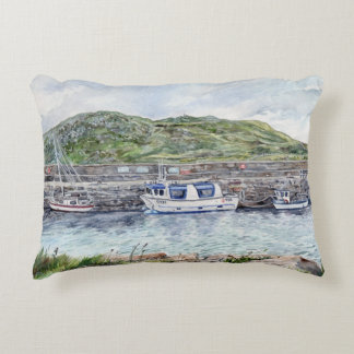 Cleggan Harbour, Connemara, Ireland Cushion design