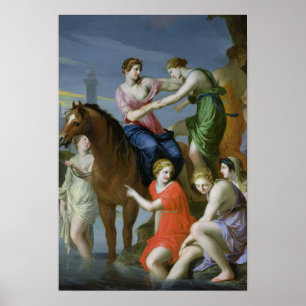 Clelia Crossing the Tiber Poster