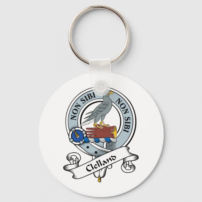 Clelland Clan Badge Key Ring (Front)