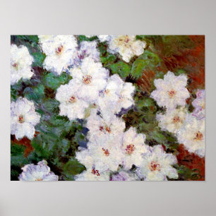 Clematis, 1887 painting by Claude Monet, Poster