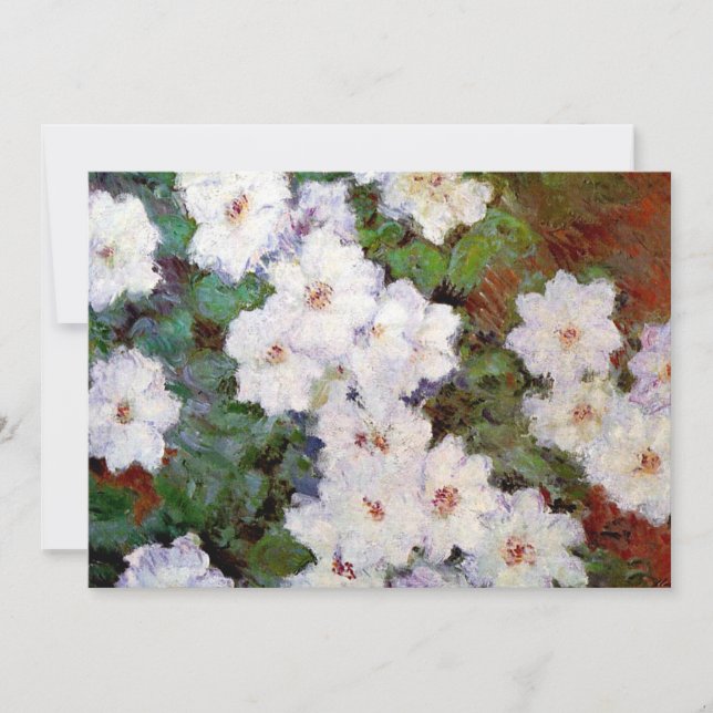 Clematis, 1887 painting by Monet, Card (Front)