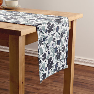 Clematis Floral Pattern Short Table Runner