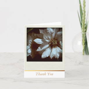Clematis Floral Photography Thank You Note Card