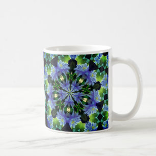 Clematis Kaleidoscope Flower Art Coffee Mug