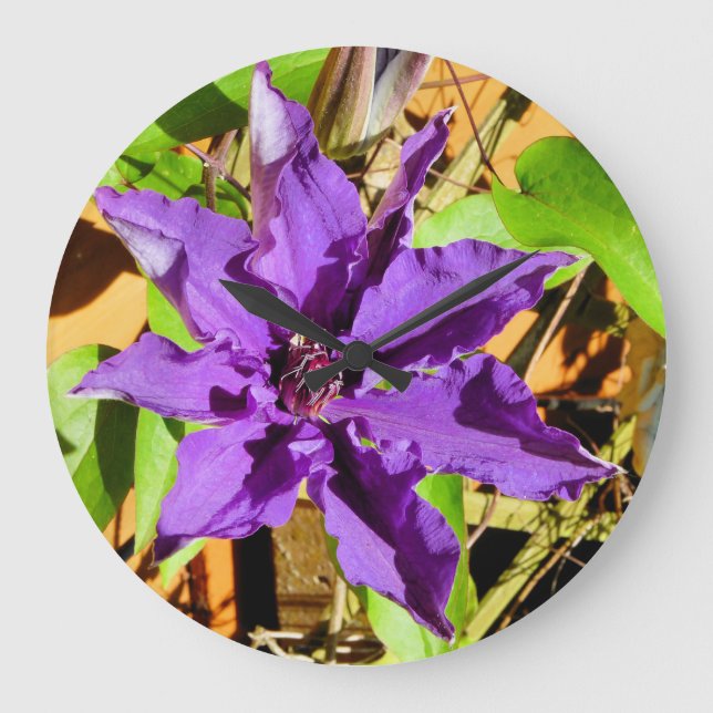 CLEMATIS LARGE CLOCK (Front)