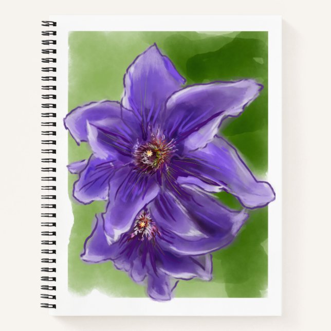 Clematis Notebook (Front)