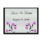 Clematis on Stoney Path save the date postcard