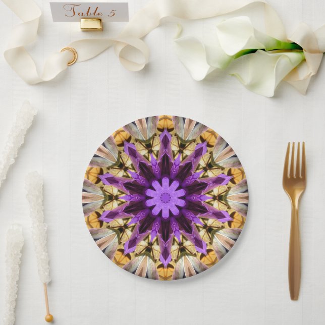 CLEMATIS PAPER PLATE (Wedding)
