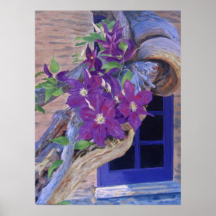clematis poster/print poster