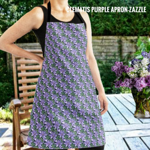 Clematis Purple  Apron