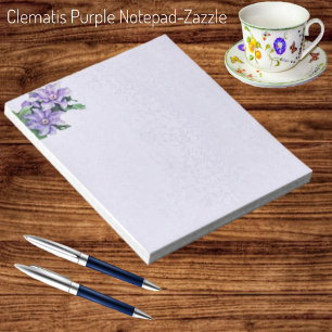 Clematis Purple  Notepad
