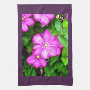Clematis Tea Towel