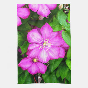 Clematis Tea Towel