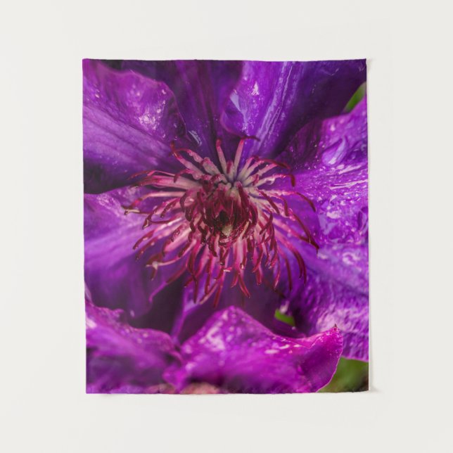 Clematis The President  Tapestry (Front)