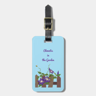 Clematis Vine in the Garden  Luggage Tag