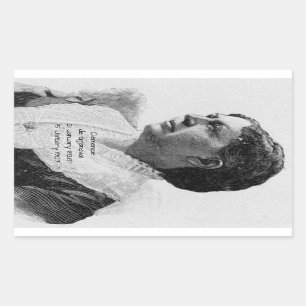 Clémence de Grandval Rectangular Sticker
