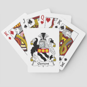 Clement Family Crest Playing Cards
