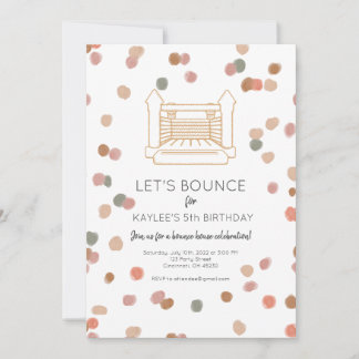Clementine Bounce House Party Invite