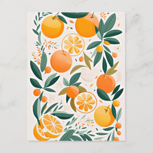 Clementine mandarine postcard (Front)