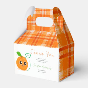 Clementine Orange Fruit Baby Shower Favour Box