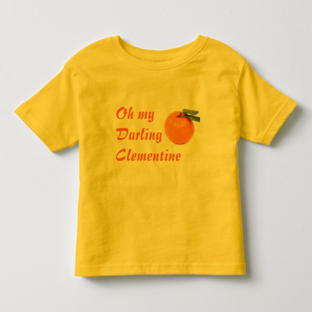 clementine toddler shirt (Front)