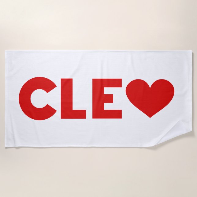 Cleo Love Beach Towel (Front)