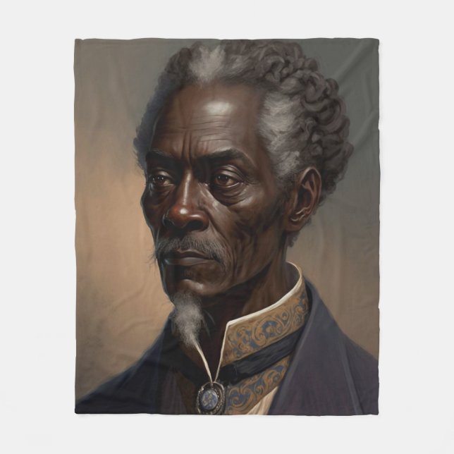 Cleon Portrait Paintings Fleece Blanket (Front)