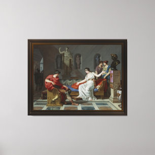 Cleopatra and Octavian by Louis Gauffier Canvas Print