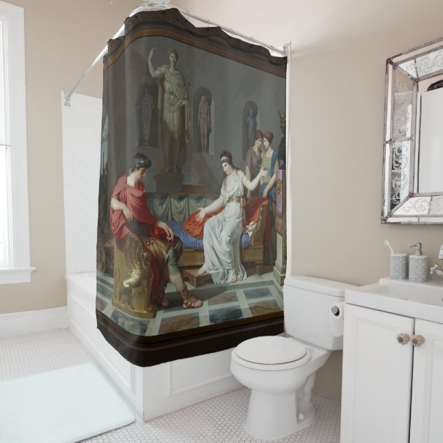 Cleopatra and Octavian by Louis Gauffier Shower Curtain (In Situ)