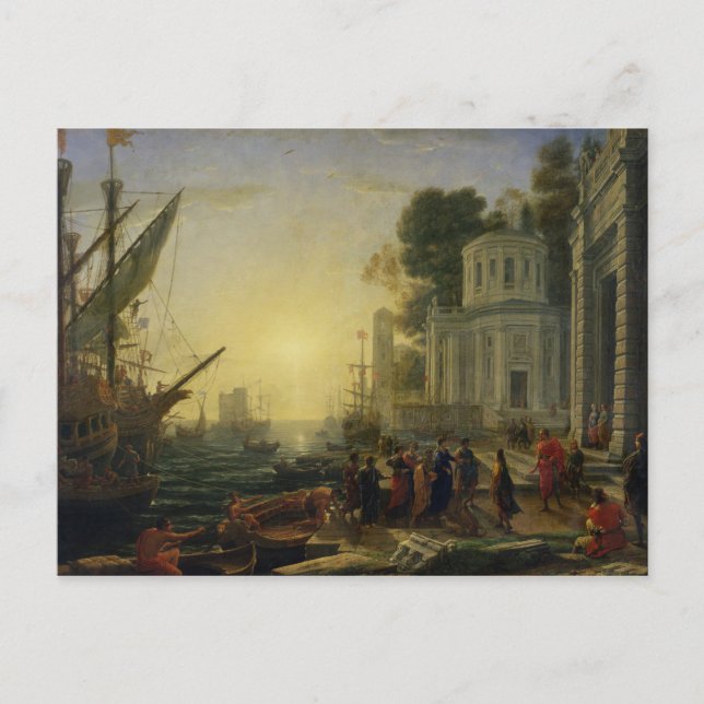 Cleopatra Disembarking at Tarsus, 1642 Postcard (Front)